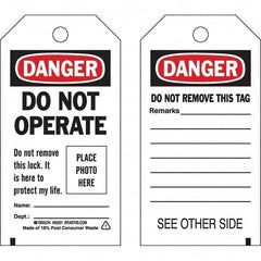 Brady - Safety & Facility Tags Message Type: Lockout Tag Header: DANGER - Apex Tool & Supply