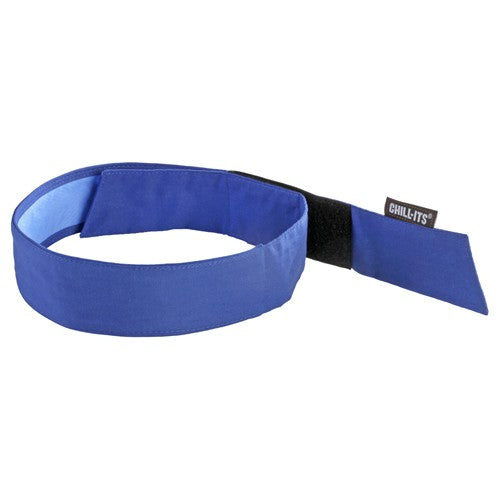 6705CT Solid Blue Evap Cooling Bandana W/CT - H & L - Apex Tool & Supply