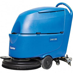 Clarke - 20" Cleaning Width, Battery Powered Walk Behind & Floor Scrubber - 0.6 hp, 150 RPM, 47" Water Lift, 16 Gal Tank Capacity, Series CA60 - Apex Tool & Supply