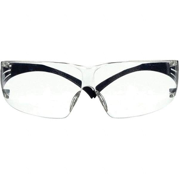 3M - Clear Lenses, Frameless Safety Glasses - Anti-Fog, Scratch Resistant, Adjustable Temples, Size Universal, Wrap Around - Apex Tool & Supply