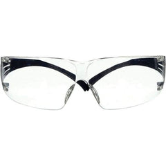 3M - Clear Lenses, Frameless Safety Glasses - Anti-Fog, Scratch Resistant, Adjustable Temples, Size Universal, Wrap Around - Apex Tool & Supply