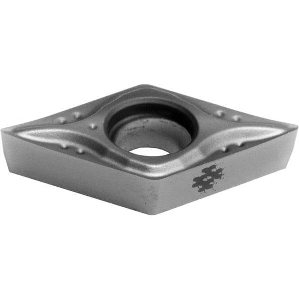 Sumitomo - DCGT32.52 MESI Grade AC5015S Carbide Turning Insert - TiAlSiN Finish, 55° Diamond, 3/8" Inscr Circle, 3/32" Thick, 0.0313" Corner Radius - Apex Tool & Supply