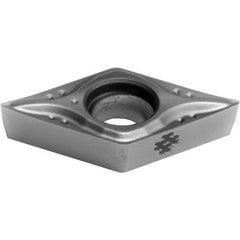 Sumitomo - DCGT32.52 MESI Grade AC5015S Carbide Turning Insert - TiAlSiN Finish, 55° Diamond, 3/8" Inscr Circle, 3/32" Thick, 0.0313" Corner Radius - Apex Tool & Supply