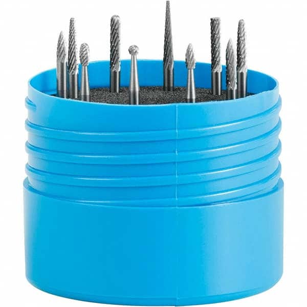 SGS Pro - Burr Sets Head Shape: Cylinder; Ball; Ball Nose Cylinder; Ball Nose Tree; Oval; (2) Pointed Tree; Flame; Ball Nose Cone; Cone Tooth Style: Double Cut - Apex Tool & Supply