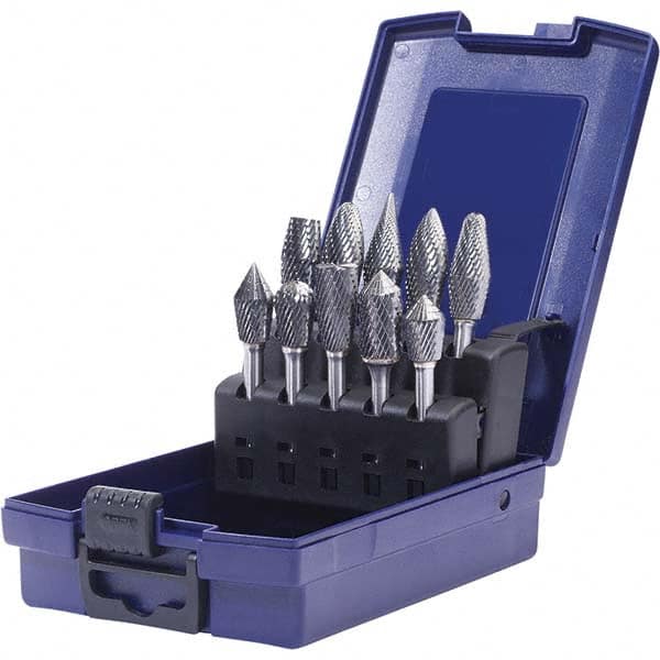 SGS Pro - Burr Sets Head Shape: Combi/Ball; Cylinder w/Endcut; Ball Nose Tree; Pointed Tree; Combi/Double Inverted Cone; Combi/Inverted Cone/Cylinder; Combi/90 Cone Tooth Style: Double Cut - Apex Tool & Supply