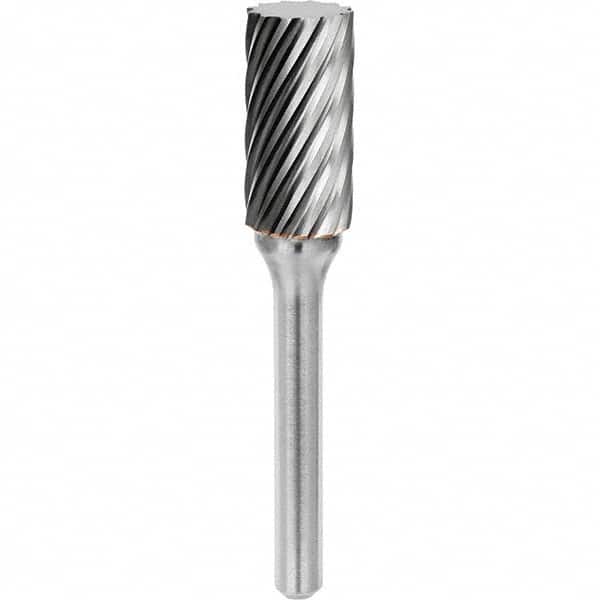 SGS Pro - 1/4" Cut Diam, 1/4" Shank Diam, Tungsten Carbide Inox Cut Cylinder Burr - Apex Tool & Supply