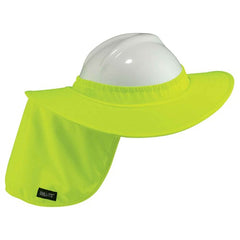 6660 Lime Hard Hat Brim With Shade - Apex Tool & Supply