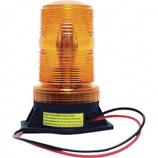 Railhead Corporation - Strobe & Flashing Lights Light Type: Single; Double; Quad; Revolving Lens Color: Amber - Apex Tool & Supply