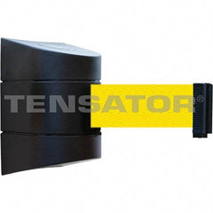 Tensator - 7-1/4" High x 4-3/4" Long x 4-3/4" Wide Magnetic Wall Mount Barrier - Black Powdercoat Finish, Black, Use with Wall Mount - Apex Tool & Supply