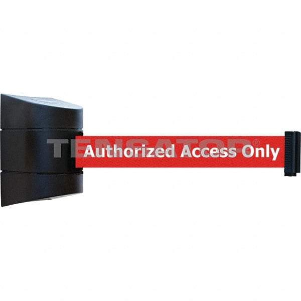 Tensator - 7-1/4" High x 4-3/4" Long x 4-3/4" Wide Magnetic Wall Mount Barrier - Black Powdercoat Finish, Black, Use with Wall Mount - Apex Tool & Supply