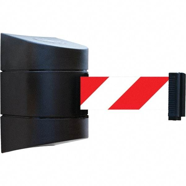 Tensator - 7-1/4" High x 4-3/4" Long x 4-3/4" Wide Magnetic Wall Mount Barrier - Black Powdercoat Finish, Black, Use with Wall Mount - Apex Tool & Supply