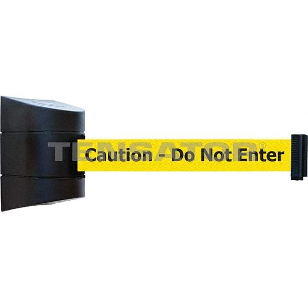 Tensator - 7-1/4" High x 4-3/4" Long x 4-3/4" Wide Magnetic Wall Mount Barrier - Black Powdercoat Finish, Black, Use with Wall Mount - Apex Tool & Supply
