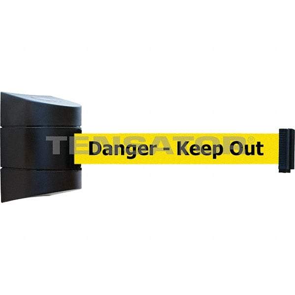 Tensator - 7-1/4" High x 4-3/4" Long x 4-3/4" Wide Magnetic Wall Mount Barrier - Black Powdercoat Finish, Black, Use with Wall Mount - Apex Tool & Supply