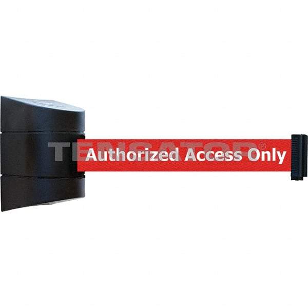Tensator - 7-1/4" High x 4-3/4" Long x 4-3/4" Wide Magnetic Wall Mount Barrier - Black Powdercoat Finish, Black, Use with Wall Mount - Apex Tool & Supply