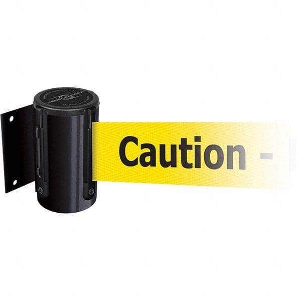 Tensator - 4.74" High x 3-57/64" Long x 3-57/64" Wide Magnetic Wall Mount Barrier - Metal, Black Powdercoat Finish, Black, Use with Wall Mount - Apex Tool & Supply