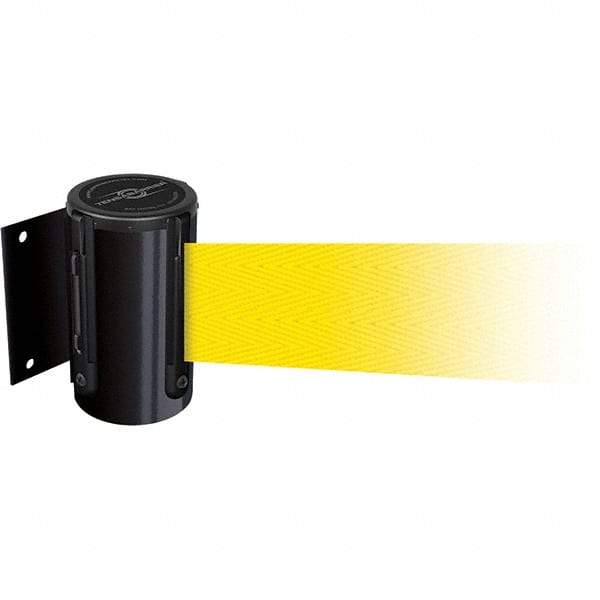 Tensator - 4.74" High x 3-57/64" Long x 3-57/64" Wide Magnetic Wall Mount Barrier - Metal, Black Powdercoat Finish, Black, Use with Wall Mount - Apex Tool & Supply