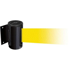 Tensator - 4.74" High x 3-57/64" Long x 3-57/64" Wide Magnetic Wall Mount Barrier - Metal, Black Powdercoat Finish, Black, Use with Wall Mount - Apex Tool & Supply