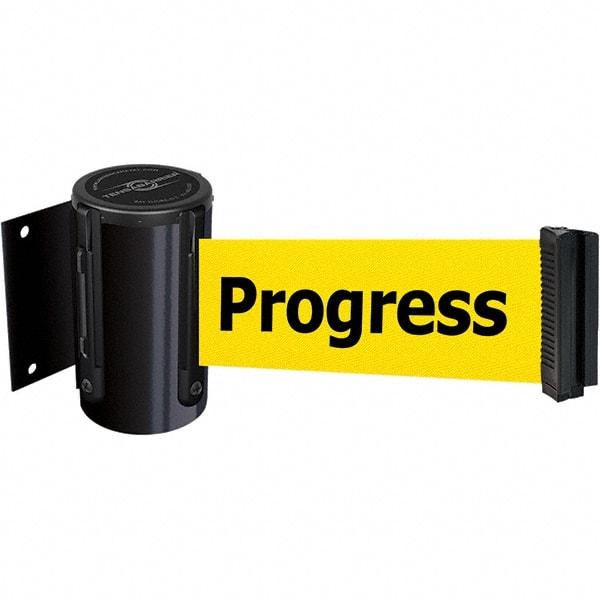 Tensator - 4.74" High x 3-57/64" Long x 3-57/64" Wide Magnetic Wall Mount Barrier - Metal, Black Powdercoat Finish, Black, Use with Wall Mount - Apex Tool & Supply