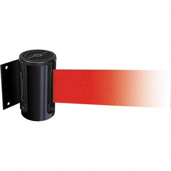 Tensator - 4.74" High x 3-57/64" Long x 3-57/64" Wide Magnetic Wall Mount Barrier - Metal, Black Powdercoat Finish, Black, Use with Wall Mount - Apex Tool & Supply