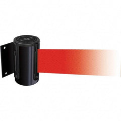 Tensator - 4.74" High x 3-57/64" Long x 3-57/64" Wide Magnetic Wall Mount Barrier - Metal, Black Powdercoat Finish, Black, Use with Wall Mount - Apex Tool & Supply