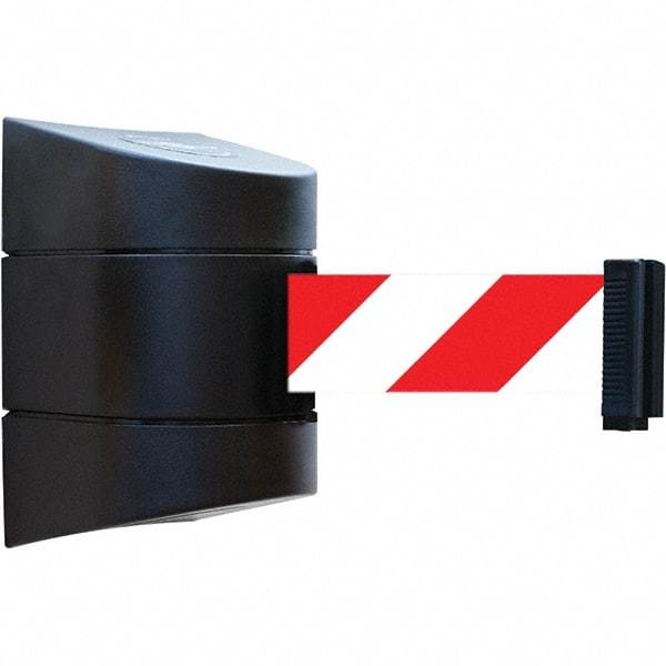 Tensator - 5-1/2" High x 3-1/4" Long x 3-1/4" Wide Magnetic Wall Mount Barrier - Metal, Black Powdercoat Finish, Black, Use with Wall Mount - Apex Tool & Supply