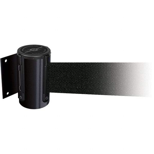 Tensator - 4.74" High x 3-57/64" Long x 3-57/64" Wide Magnetic Wall Mount Barrier - Metal, Black Powdercoat Finish, Black, Use with Wall Mount - Apex Tool & Supply