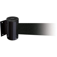 Tensator - 4.74" High x 3-57/64" Long x 3-57/64" Wide Magnetic Wall Mount Barrier - Metal, Black Powdercoat Finish, Black, Use with Wall Mount - Apex Tool & Supply