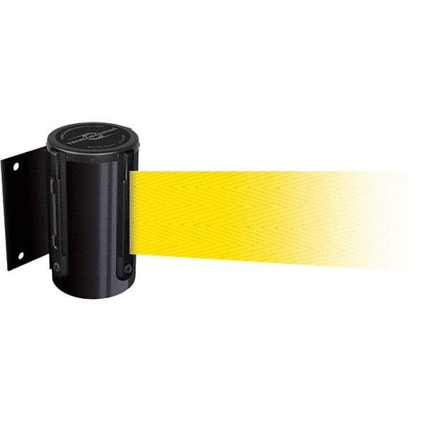 Tensator - 4.74" High x 3-57/64" Long x 3-57/64" Wide Magnetic Wall Mount Barrier - Metal, Black Powdercoat Finish, Black, Use with Wall Mount - Apex Tool & Supply