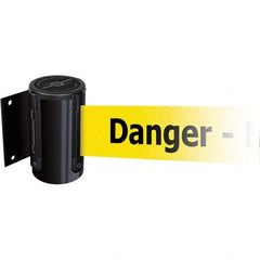 Tensator - 4.74" High x 3-57/64" Long x 3-57/64" Wide Magnetic Wall Mount Barrier - Metal, Black Powdercoat Finish, Black, Use with Wall Mount - Apex Tool & Supply