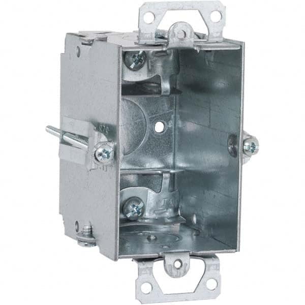 Hubbell-Raco - 4.22 x 2-5/8 x 2-1/2" Steel Rectangular Device Box - Apex Tool & Supply