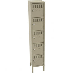 Tennsco - 5 Door, 5 Tier, Welded Locker - Apex Tool & Supply