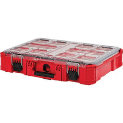 Milwaukee Tool - PACKOUT 10 Compartment Red Small Parts Organizer - Apex Tool & Supply