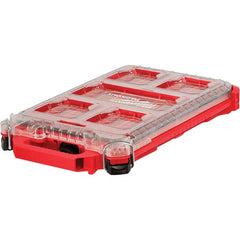 Milwaukee Tool - PACKOUT 5 Compartment Red Small Parts Compact Low-Profile Organizer - Apex Tool & Supply