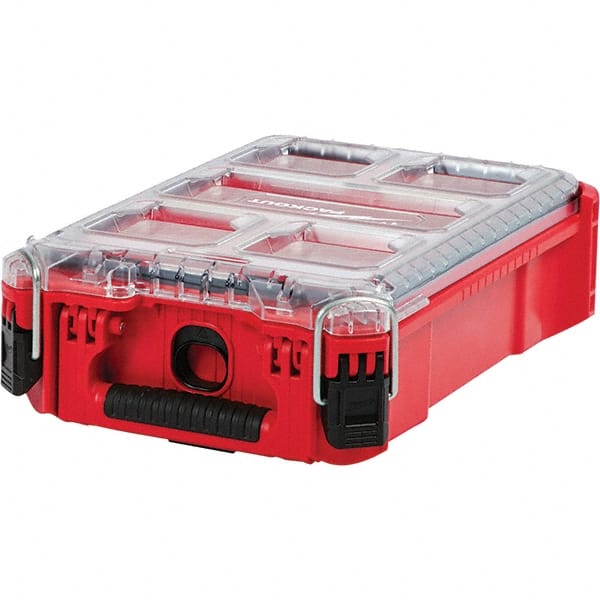 Milwaukee Tool - PACKOUT 11 Compartment Red Small Parts Low-Profile Organizer - Apex Tool & Supply