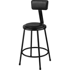 NPS - Stationary Stools Type: Fixed Height Stool w/Adjustable Height Back Base Type: Steel - Apex Tool & Supply