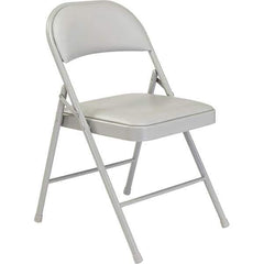 NPS - Folding Chairs Pad Type: Folding Chair w/Vinyl Padded Seat Material: Steel - Apex Tool & Supply