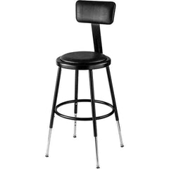 NPS - Swivel & Adjustable Stools Type: Adjustable Height Stool Base Type: Steel - Apex Tool & Supply