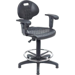 NPS - Swivel & Adjustable Stools Type: Adjustable Height Swivel Stool Base Type: Steel - Apex Tool & Supply