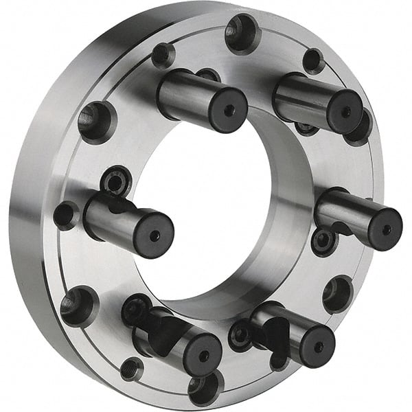 Hertel - Lathe Chuck Adapter Back Plates Nominal Chuck Size: 8 Spindle Nose Type: D Series - Apex Tool & Supply