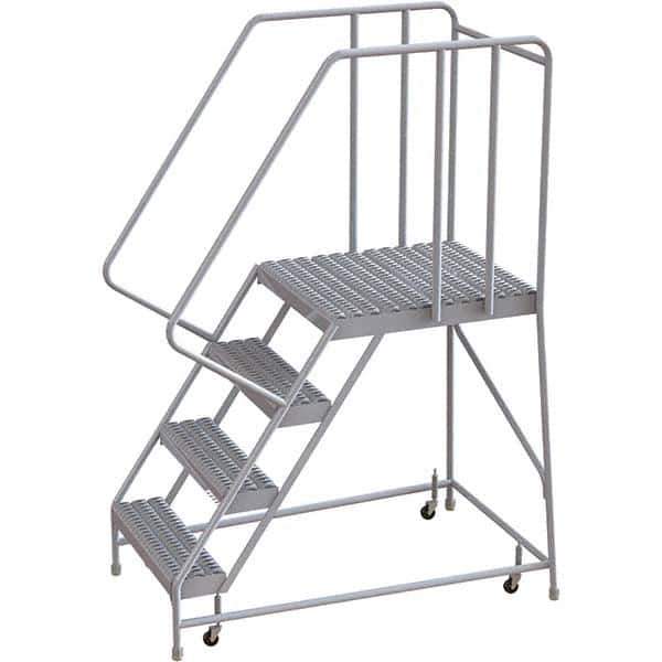 TRI-ARC - Rolling & Wall Mounted Ladders & Platforms Type: Rolling Warehouse Ladder Style: Rolling Safety Ladder - Apex Tool & Supply
