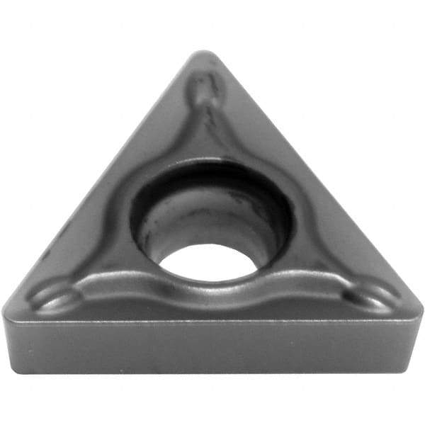 Sumitomo - TCGT21.52 ESU Grade AC5015S Carbide Turning Insert - TiAlSiN Finish, 60° Triangle, 1/4" Inscr Circle, 3/32" Thick, 0.0313" Corner Radius - Apex Tool & Supply