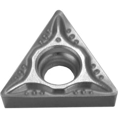 Sumitomo - TCGT21.51 MESI Grade AC5015S Carbide Turning Insert - TiAlSiN Finish, 60° Triangle, 1/4" Inscr Circle, 3/32" Thick, 0.0156" Corner Radius - Apex Tool & Supply