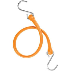 The Perfect Bungee - Heavy Duty Bungee Strap with Triangulated Galvanized S Hook - 24" OAL, Safety Orange - Apex Tool & Supply
