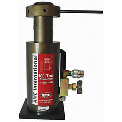 AME International - Portable Hydraulic Cylinders Type: Single Acting Load Capacity (Ton): 100 (Inch) - Apex Tool & Supply