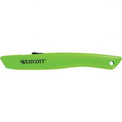 Westcott - Utility Knives, Snap Blades & Box Cutters Type: Safety Cutter Blade Type: Retractable - Apex Tool & Supply