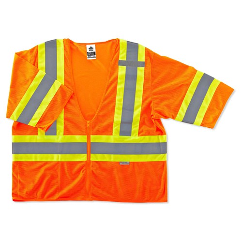 8330Z L/ XL Orange 2-Tone Vest Type R Class 3 - Apex Tool & Supply