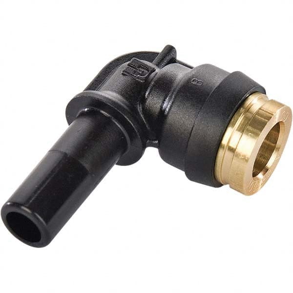 Parker - Plastic Push-To-Connect Tube Fittings Type: Plug-In Elbow Tube Outside Diameter (Inch): 3/8 x 3/8 - Apex Tool & Supply