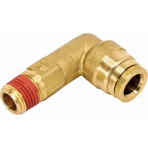 Parker - Metal Push-To-Connect Tube Fittings Type: 90 Degree Elbow Tube Outside Diameter (Inch): 0.625 - Apex Tool & Supply