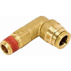 Parker - Metal Push-To-Connect Tube Fittings Type: 90 Degree Elbow Tube Outside Diameter (Inch): 0.625 - Apex Tool & Supply