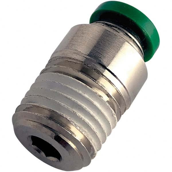 Parker - Metal Push-To-Connect Tube Fittings Type: Male Connector Tube Outside Diameter (Inch): 0.15625 - Apex Tool & Supply